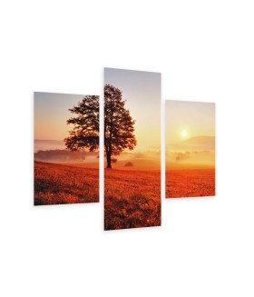 Multi-canvas 3x Tree and sun